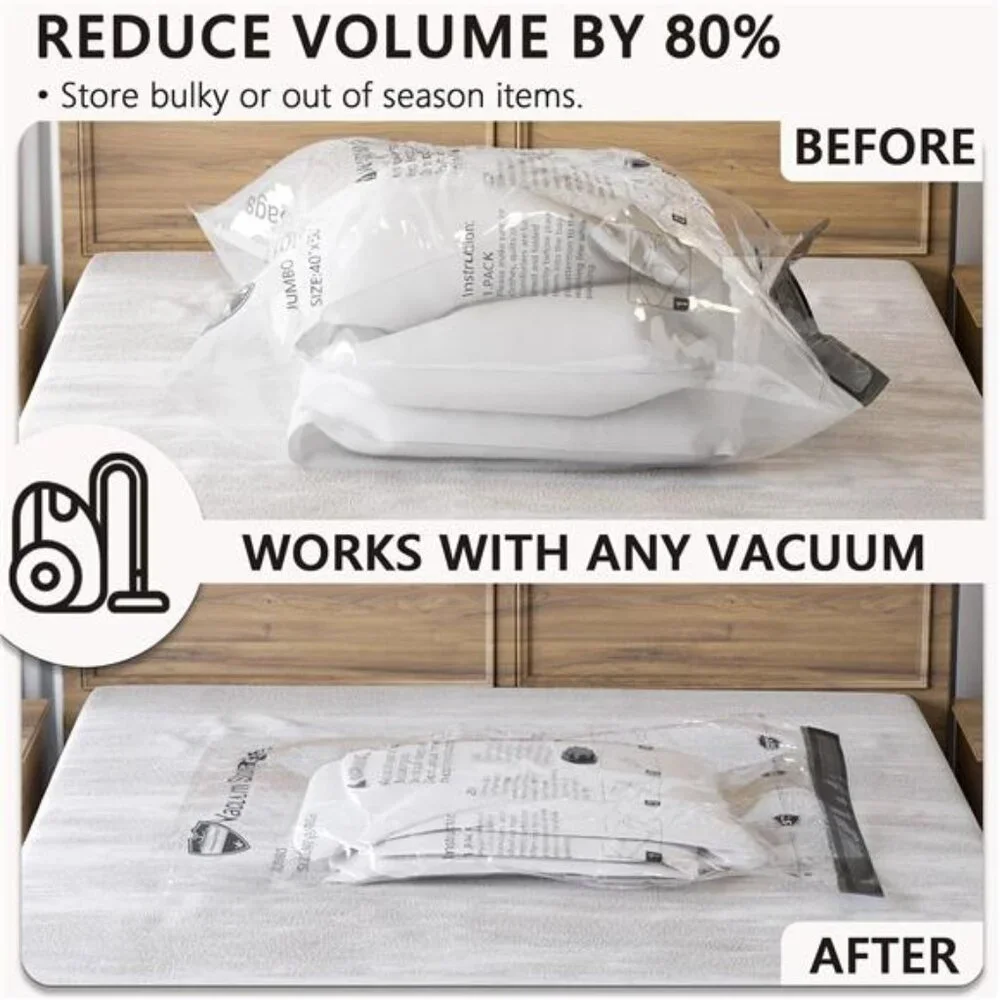 20 Pack Vacuum Storage Bags with Electric Pump, Compression Packing Seal Space